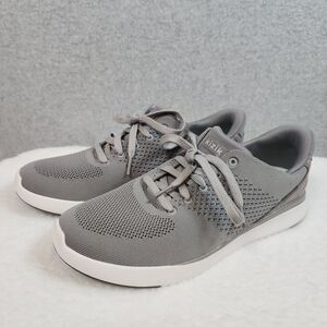 Kizik Lima Gray Sneakers Mens Size 10 Hands Free Step In Comfort Shoes